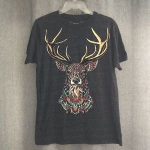 Riot Society grey graphic tee size medium